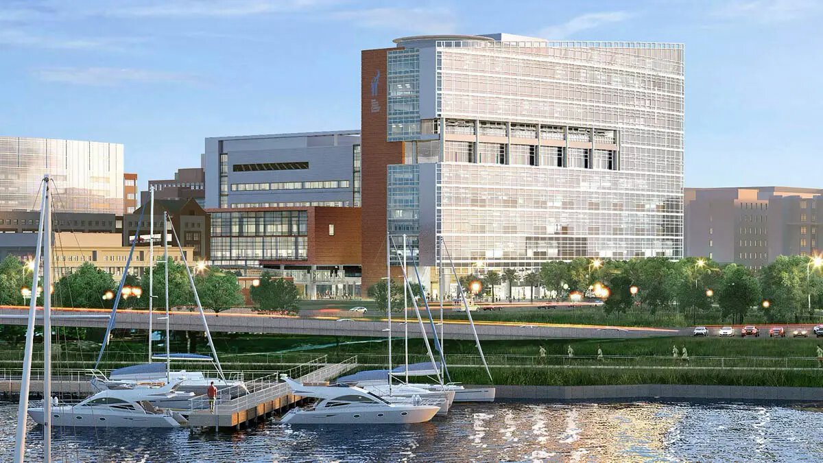 Medical University of South Carolina campus along the Charleston waterfront — the academic origin of Apex Orthopaedic Technologies